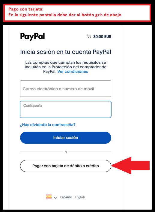 Ejemplo de pago con paypal